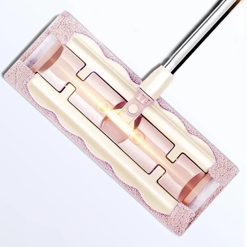 EasyWish™ – De slimme vlakke dweil met roestvrijstalen steel voor moeiteloos schoonmaken | 50% KORTING