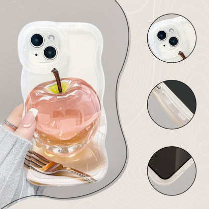 ClearCore™ – Apple Muster Transparente Handyhülle für iPhone mit stylischem Schutz | 1+1 GRATIS