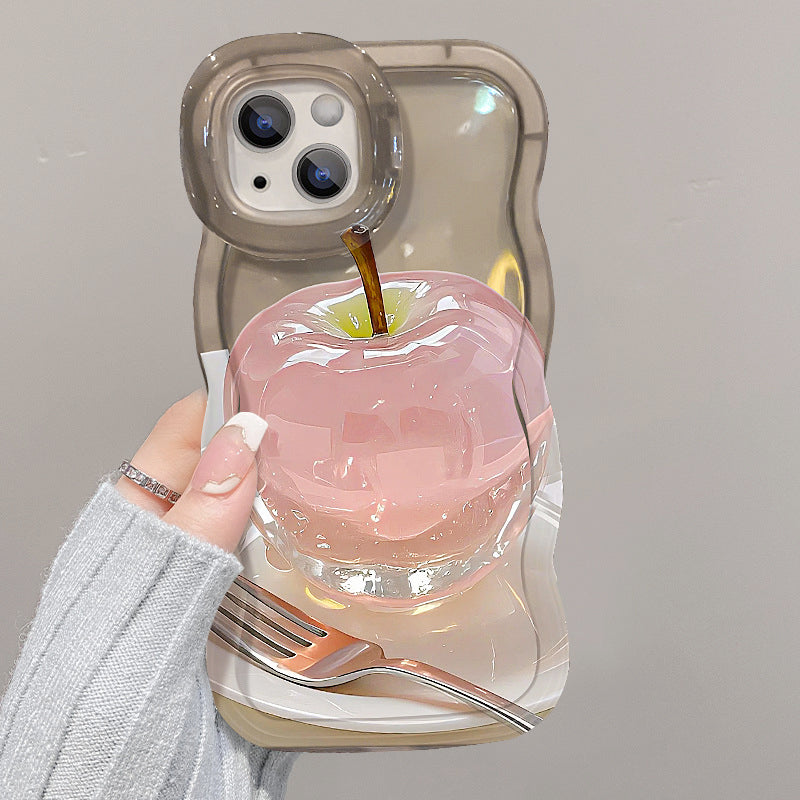 ClearCore™ – Apple Muster Transparente Handyhülle für iPhone mit stylischem Schutz | 1+1 GRATIS