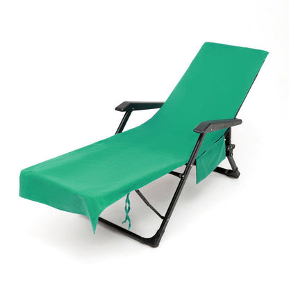 Ligstoelhanddoek in tas met opbergvakken