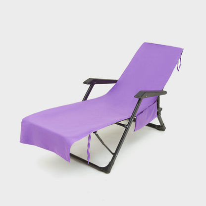 Ligstoelhanddoek in tas met opbergvakken