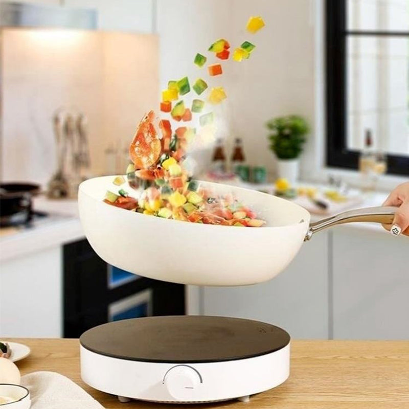 GiftChoice – Witte keramische antiaanbakpan