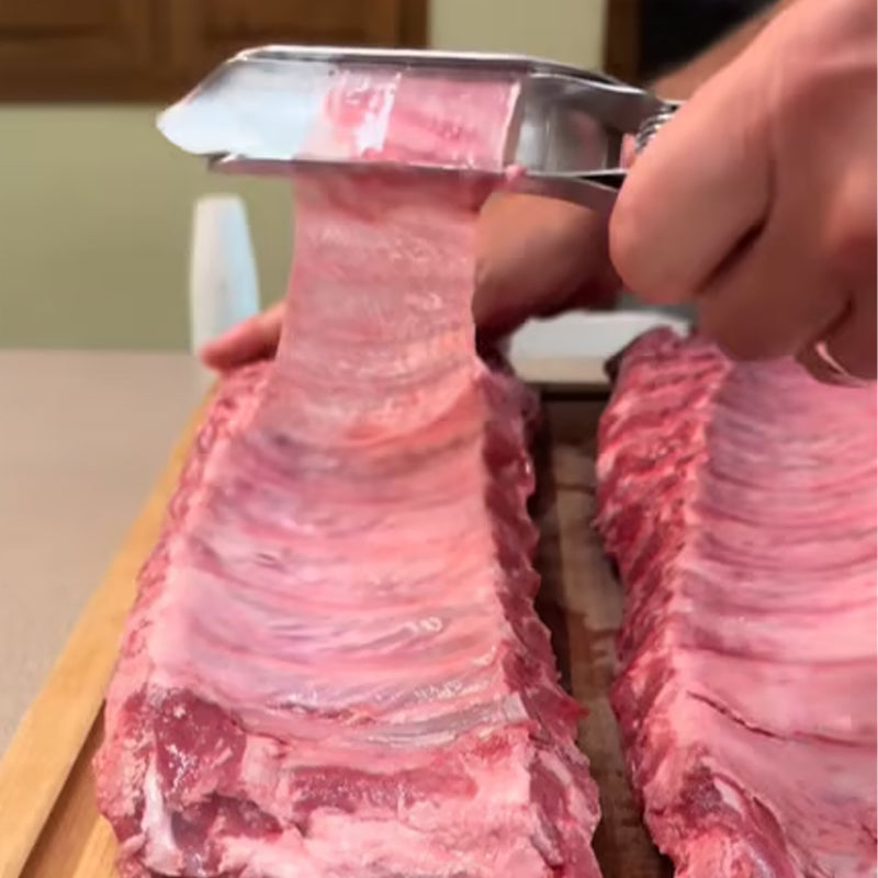 GrillMasterPro™ roestvrijstalen BBQ tang - Perfecte grip voor ribbetjes & meer | 1+1 GRATIS