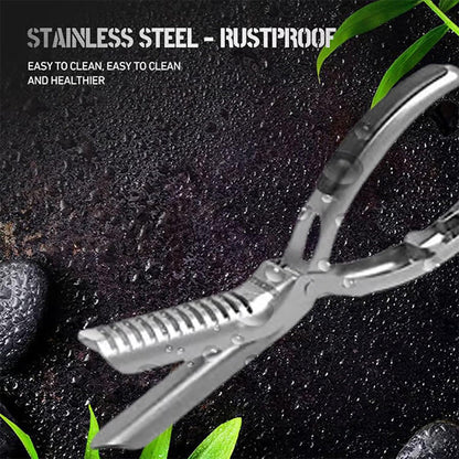 GrillMasterPro™ roestvrijstalen BBQ tang - Perfecte grip voor ribbetjes & meer | 1+1 GRATIS