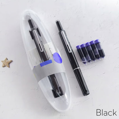 InkFlow™ – Intrekbare Vulpen met Soepele Inkt en Elegant Design | 1+1 GRATIS