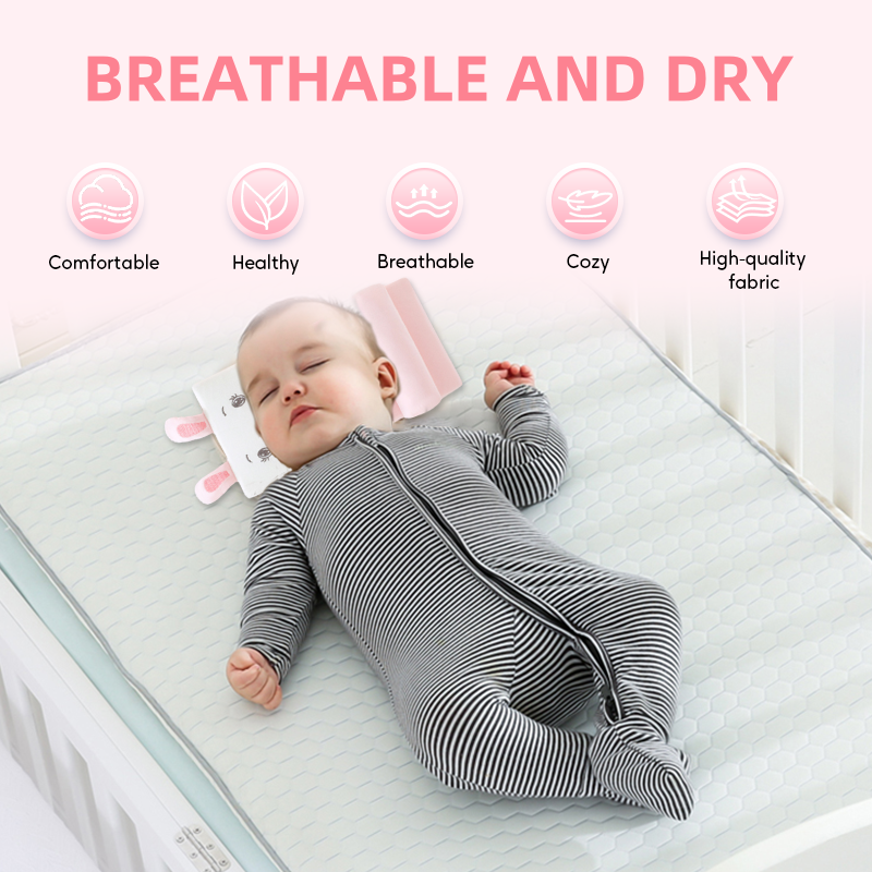 DreamNest – Ademend Babyhoofdkussen | 50% KORTING