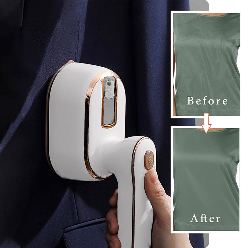 TravelEase – Draagbare mini-stoomstrijkijzer | 50% KORTING