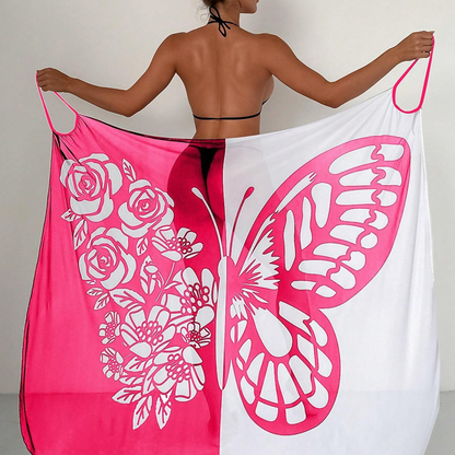 ButterflyWrap™ – Strandjurk en handdoek voor dames in 1