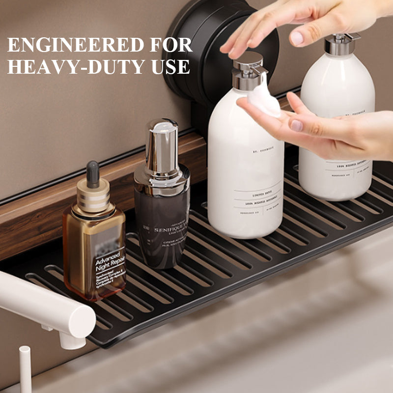 WallNutGrip™ – Doucheplank van walnoot met zuignap