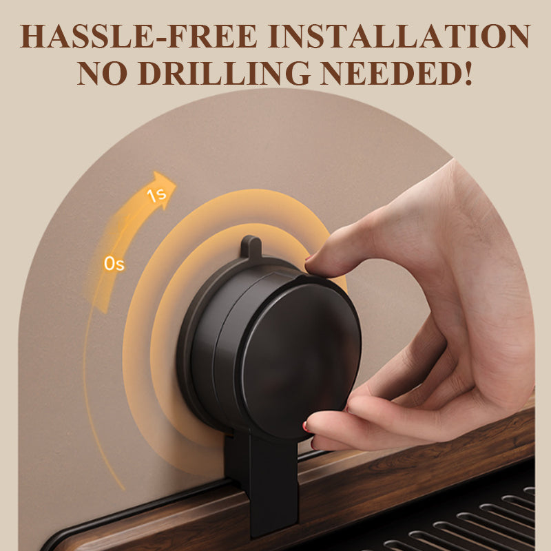 WallNutGrip™ – Doucheplank van walnoot met zuignap