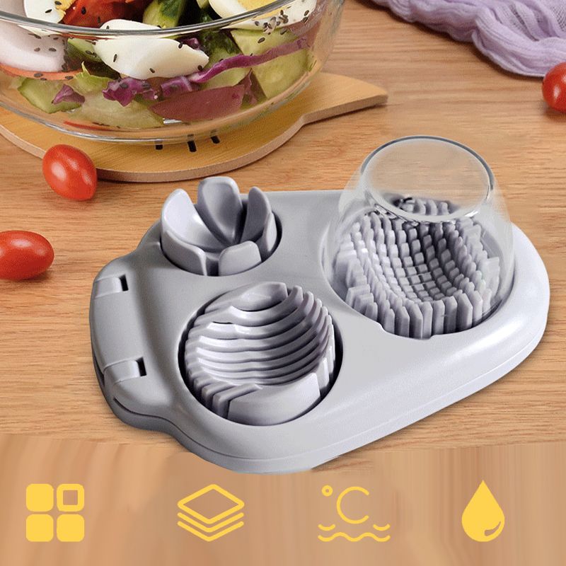 EggMaster™ 3-in-1 multifunctionele eiersnijder | 1+1 GRATIS