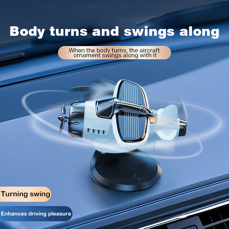 SkyGlow™ Solar Vliegtuig Auto Ornament