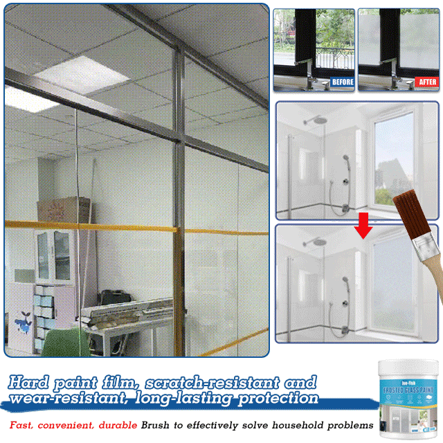 GlassGuard™ – Waterdichte matglasverf met kwast | 1+1 GRATIS