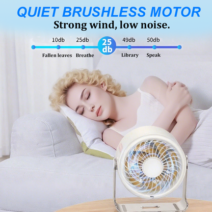 CoolFlex™ 100-snelheden mini-bureauventilator met digitaal display