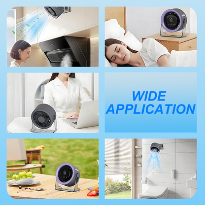 CoolFlex™ 100-snelheden mini-bureauventilator met digitaal display