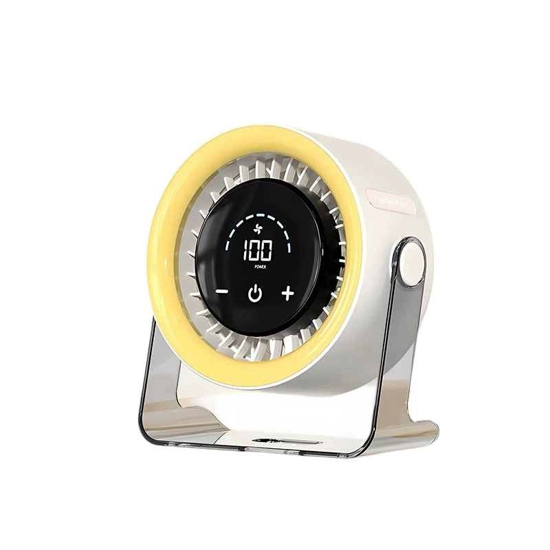 CoolFlex™ 100-snelheden mini-bureauventilator met digitaal display