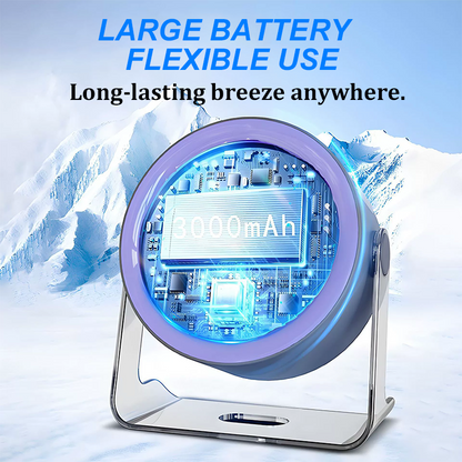 CoolFlex™ 100-snelheden mini-bureauventilator met digitaal display