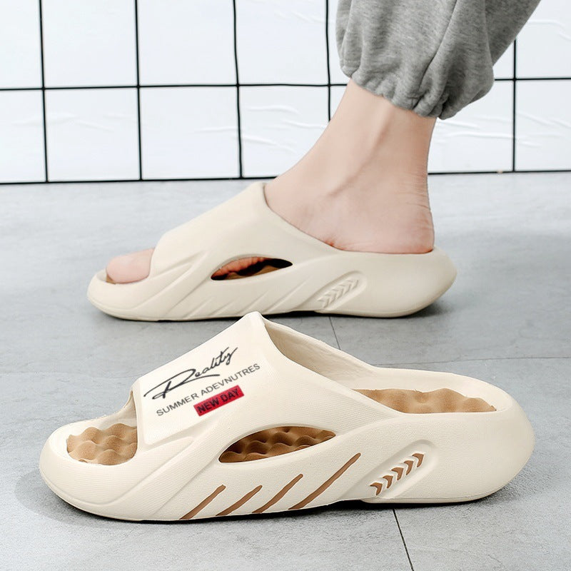 CloudStep™ Antislip badslippers met dikke zool voor heren