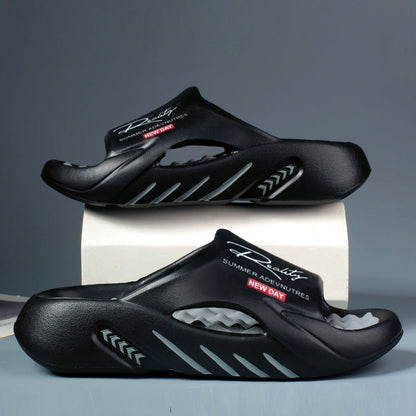 CloudStep™ Antislip badslippers met dikke zool voor heren