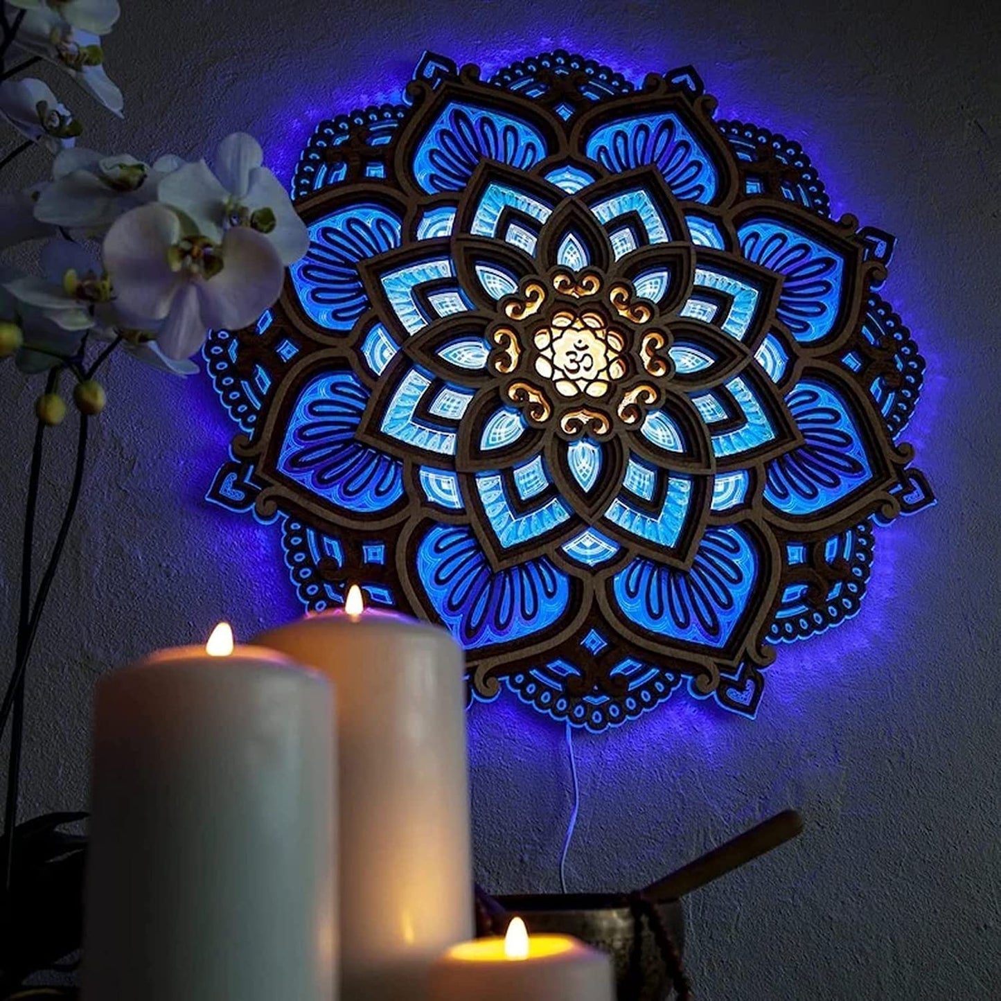 Lumora – Mandala LED-wandlamp | 50% KORTING