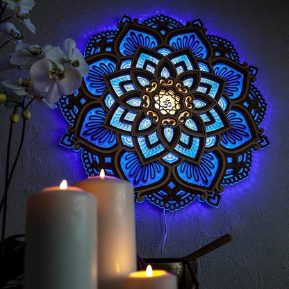 Lumora – Mandala LED-wandlamp | 50% KORTING