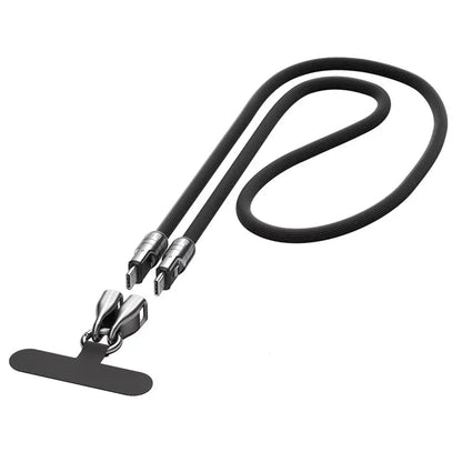 ChargeLanyard – 2-in-1 snellaad- en datakabel | 1+1 GRATIS