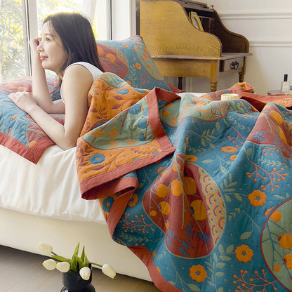 CottonDream – Multifunctionele dubbelzijdige katoenen deken | 50% KORTING