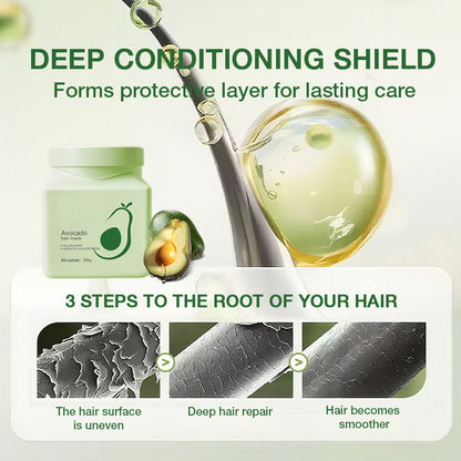 Avocura – Avocado Haarmasker voor Intensieve Verzorging 100g | 1+1 GRATIS