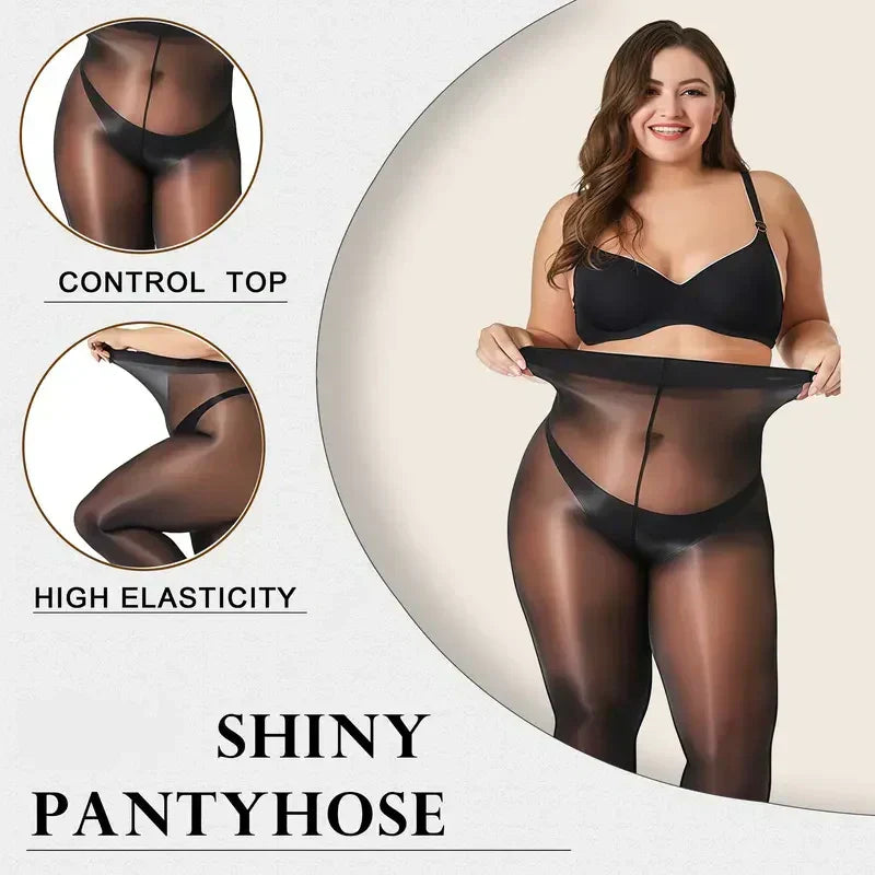 GlamShine – Glanzende, transparante damespanty | 1+1 GRATIS