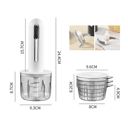GrindMaster – Draadloze elektrische vlees- en keukenmachine | 50% KORTING