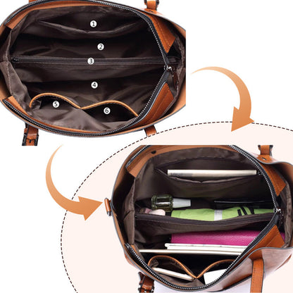 EleganceRetro – Hoogwaardige leren damestas