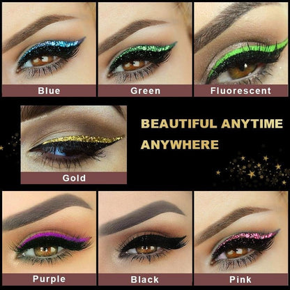 GlamLash – Herbruikbare zelfklevende eyeliner & wimperstickers met glitter | 1+1 GRATIS