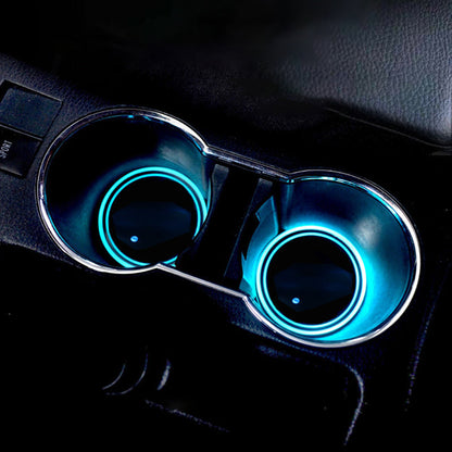 AutoGlow – 7-kleurige LED bekerhouderpad voor auto's
