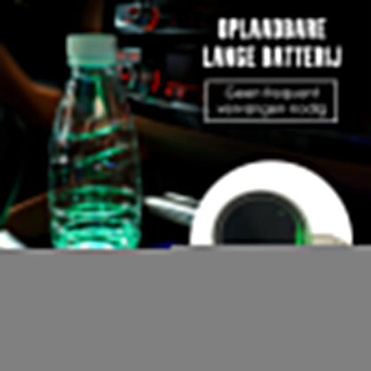 AutoGlow – 7-kleurige LED bekerhouderpad voor auto's