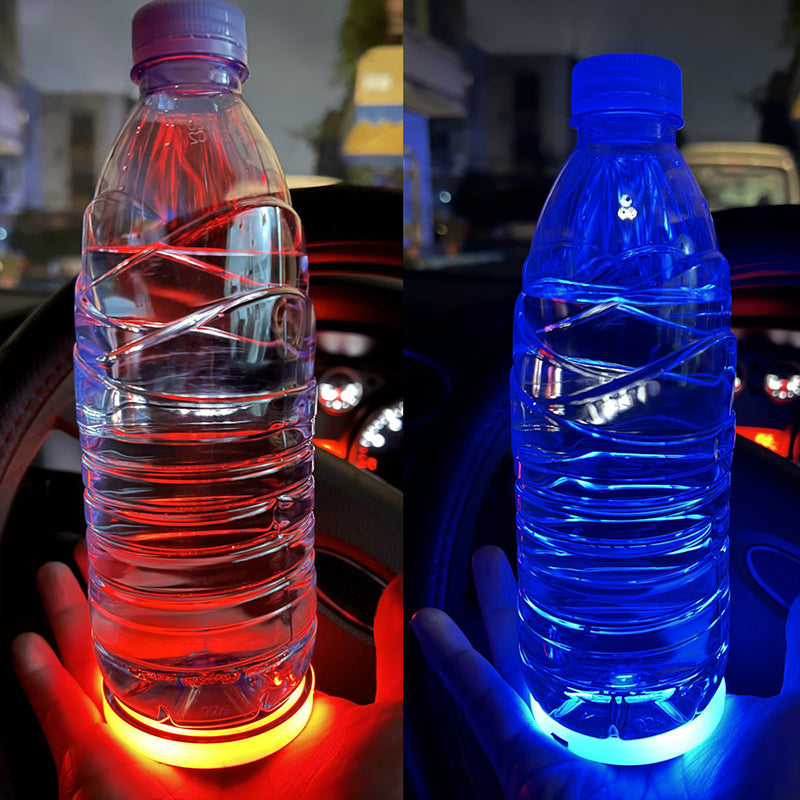 AutoGlow – 7-kleurige LED bekerhouderpad voor auto's
