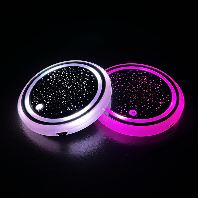 AutoGlow – 7-kleurige LED bekerhouderpad voor auto's