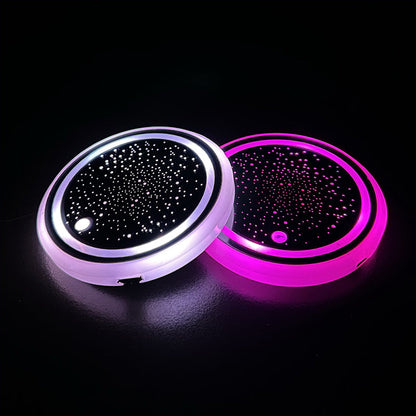 AutoGlow – 7-kleurige LED bekerhouderpad voor auto's