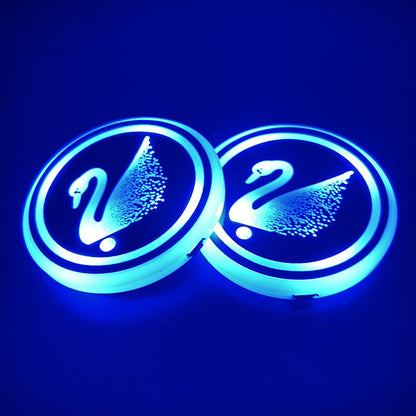 AutoGlow – 7-kleurige LED bekerhouderpad voor auto's