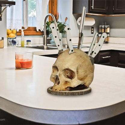 SkullArt – Creatieve schedelmeshouder van hars