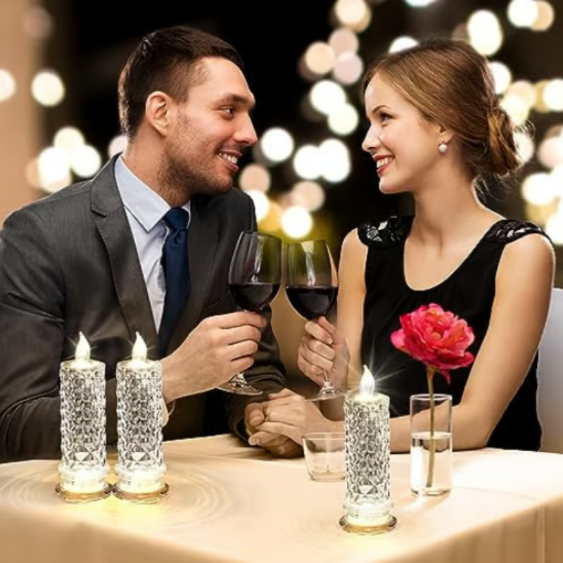 LumiFlame – Romantische LED vlamloze kaars | Set van 4