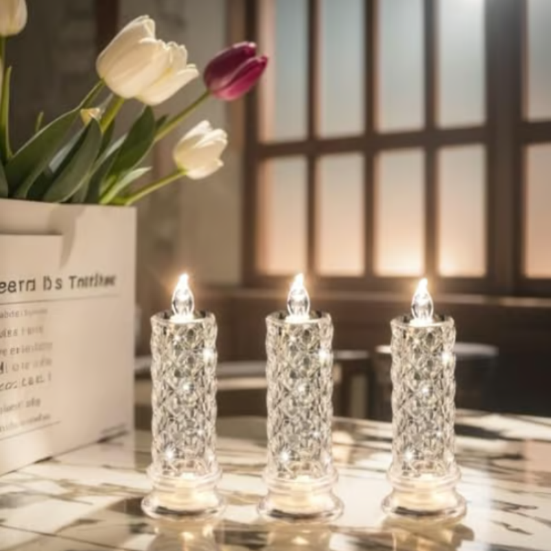 LumiFlame – Romantische LED vlamloze kaars | Set van 4