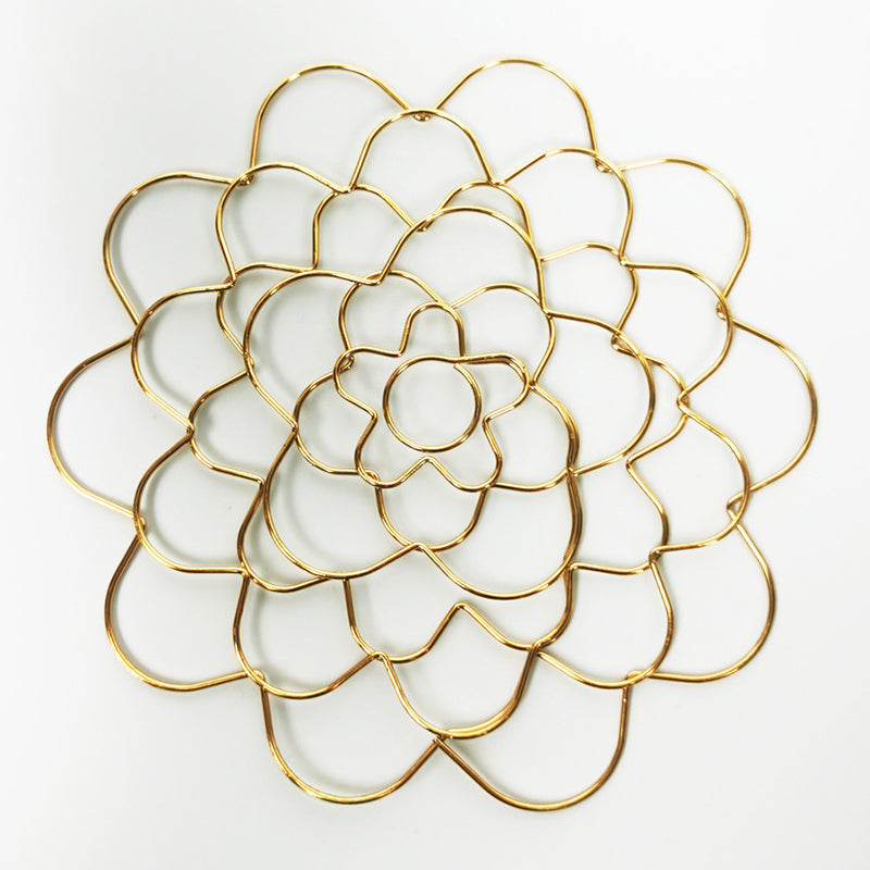 FloraCraft – roestvrijstalen bloemschikhulp met bloemenrooster