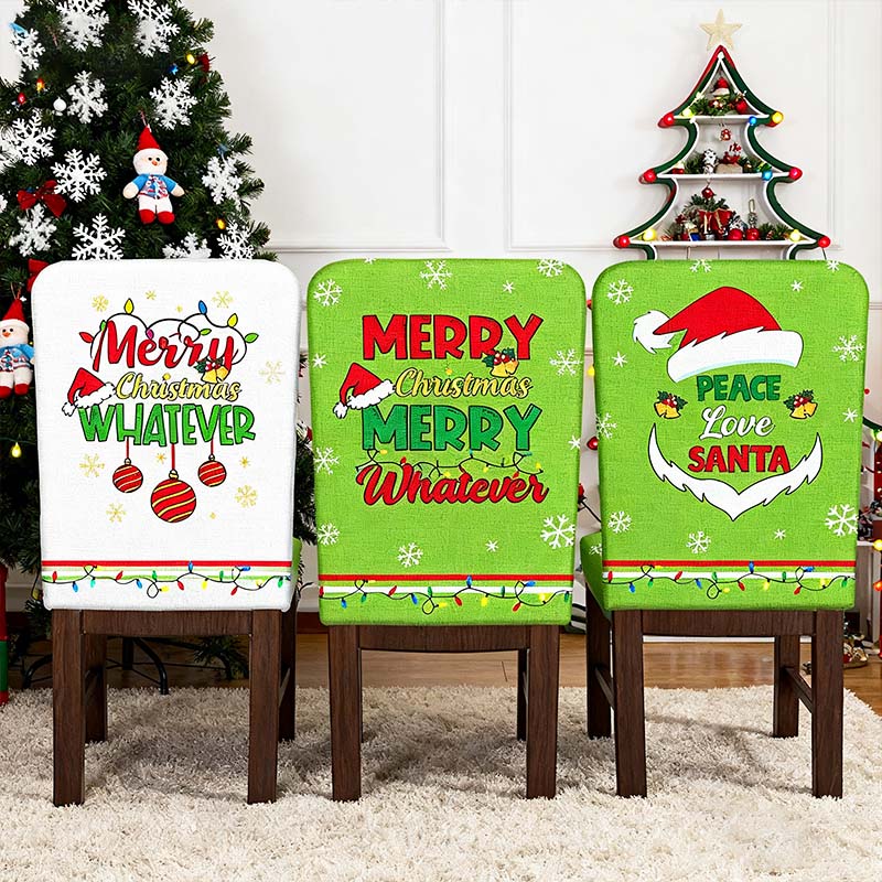 FestivaHome – Set van 6 kerststoelhoezen