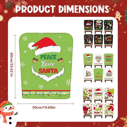 FestivaHome – Set van 6 kerststoelhoezen