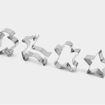 BakeJoy – 24-delige kerstkoekjesvormset van roestvrij staal