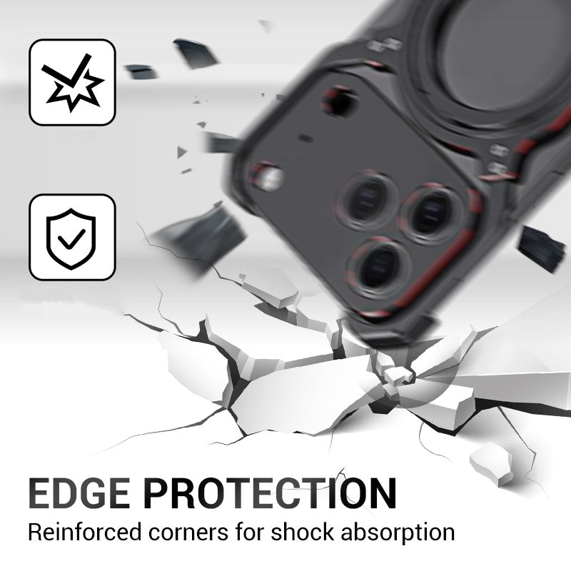 Techmate – Frameloze telefoonhoes met ringstandaard