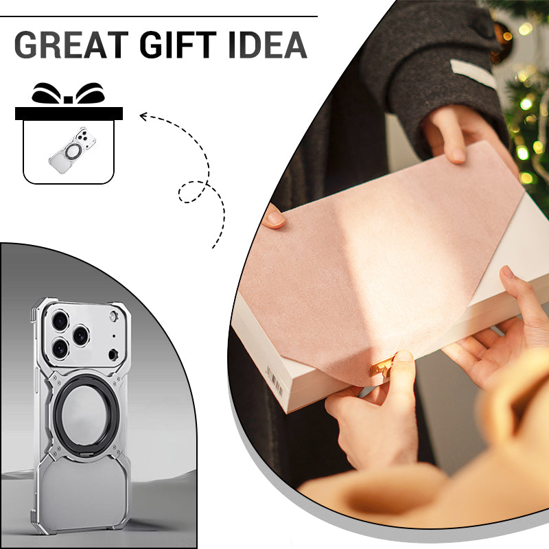 Techmate – Frameloze telefoonhoes met ringstandaard