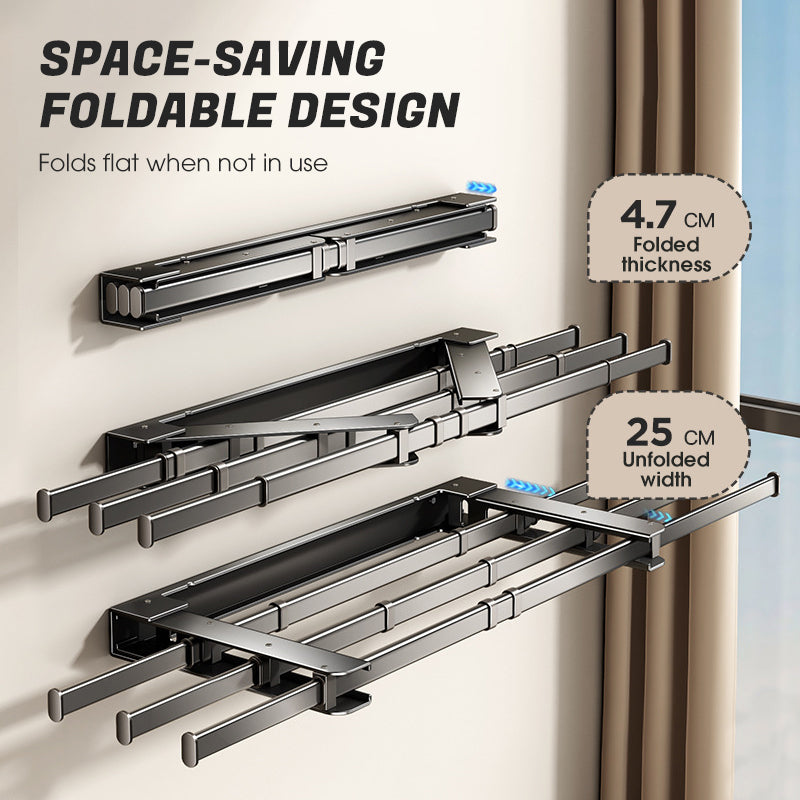 Homeplus – Opvouwbaar droogrek voor aan de muur | 50% KORTING