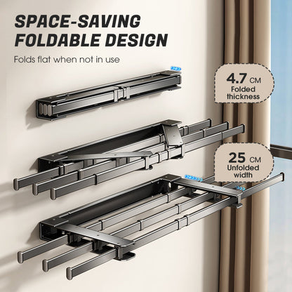 Homeplus – Opvouwbaar droogrek voor aan de muur | 50% KORTING