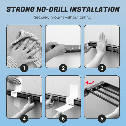 Homeplus – Opvouwbaar droogrek voor aan de muur | 50% KORTING